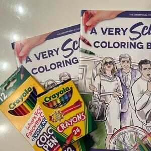 Schitt's Creek Coloring Book Bundle with Crayons and Colored Pencils (h/x)‎